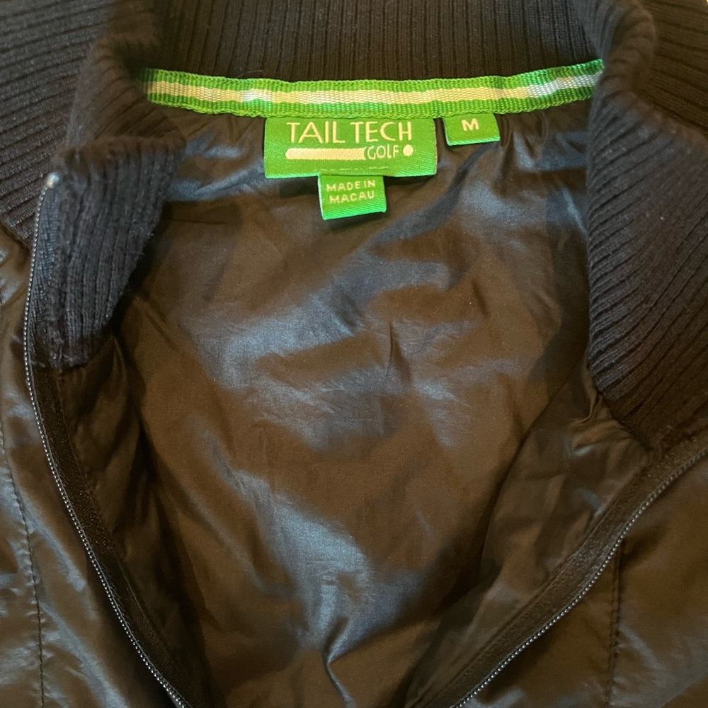 Tail Tech Golf‎ Black Performance Jacket Size Med… - image 2